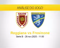 Prognóstico Reggiana Frosinone (29 novembro 2025)