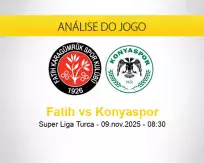 Prognóstico Fatih Konyaspor (09 novembro 2025)