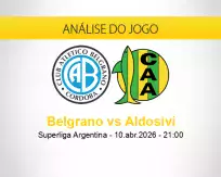 Prognóstico Belgrano Aldosivi (10 abril 2026)