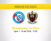 Prognóstico Strasbourg Nice (04 abril 2026)