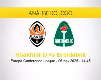 Prognóstico Shakhtar D Breidablik (06 novembro 2025)