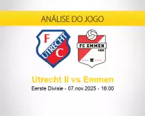 Prognóstico Utrecht II Emmen (07 novembro 2025)