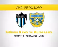 Prognóstico Tallinna Kalev Kuressaare (08 novembro 2025)