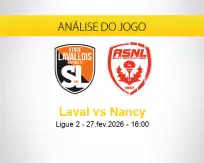 Prognóstico Laval Nancy (27 fevereiro 2026)