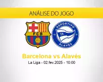 Prognóstico Barcelona Alavés (02 fevereiro 2025)