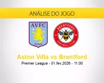 Prognóstico Aston Villa Brentford (01 fevereiro 2026)