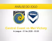 Prognóstico Central Coast Mel Victory (01 fevereiro 2026)