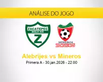 Prognóstico Alebrijes Mineros (30 janeiro 2026)