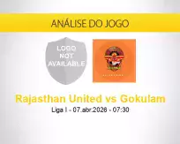 Prognóstico Rajasthan United Gokulam (07 abril 2026)