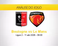 Prognóstico Boulogne Le Mans (11 abril 2026)