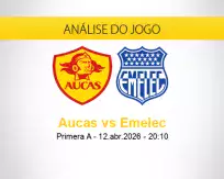 Prognóstico Aucas Emelec (12 abril 2026)