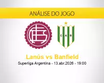 Prognóstico Lanús Banfield (13 abril 2026)