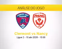 Prognóstico Clermont Nancy (10 abril 2026)
