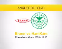 Prognóstico Brann HamKam (30 novembro 2025)