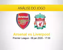 Prognóstico Arsenal Liverpool (08 janeiro 2026)