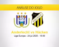 Prognóstico Anderlecht Häcken (24 julho 2025)