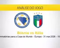 Prognóstico Bósnia Itália (31 março 2026)