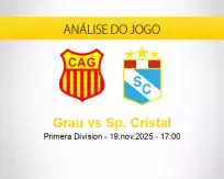 Prognóstico Grau Sp. Cristal (19 novembro 2025)