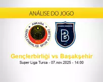 Prognóstico Gençlerbirliği Başakşehir (07 novembro 2025)