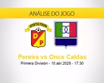 Prognóstico Pereira Once Caldas (10 abril 2026)