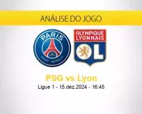 Prognóstico PSG Lyon (15 dezembro 2024)