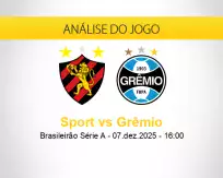 Prognóstico Sport Grêmio (07 dezembro 2025)