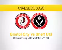Prognóstico Bristol City Sheff Utd (06 abril 2026)