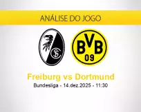 Prognóstico Freiburg Dortmund (14 dezembro 2025)
