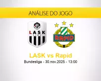 Prognóstico LASK Rapid (30 novembro 2025)
