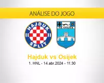 Prognóstico Hajduk Osijek (14 abril 2024)