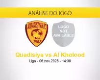 Prognóstico Quadisiya Al Kholood (06 novembro 2025)