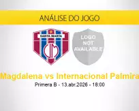 Prognóstico Magdalena Internacional Palmira (13 abril 2026)