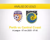 Prognóstico Perth Central Coast (07 novembro 2025)