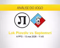 Prognóstico Lok Plovdiv Septemvri (13 março 2026)
