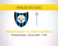 Prognóstico Huachipato Univ Católica (29 novembro 2025)