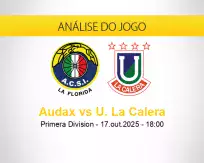 Prognóstico Audax U. La Calera (17 outubro 2025)