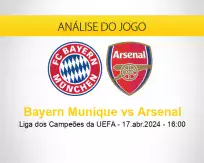 Prognóstico Bayern Munique Arsenal (17 abril 2024)