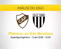 Prognóstico Platense Gim Mendoza (12 abril 2026)