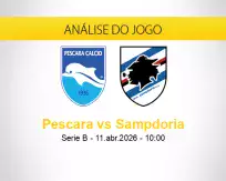 Prognóstico Pescara Sampdoria (11 abril 2026)