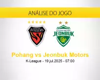 Prognóstico Pohang Jeonbuk Motors (19 julho 2025)