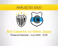 Prognóstico Est Caseros Gimn Jujuy (12 julho 2025)