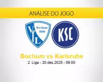 Prognóstico Bochum Karlsruhe (20 dezembro 2025)