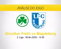 Prognóstico Greuther Fürth Magdeburg (06 fevereiro 2026)