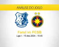 Prognóstico Farul FCSB (15 dezembro 2024)