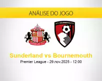 Prognóstico Sunderland Bournemouth (29 novembro 2025)