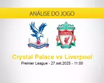Prognóstico Crystal Palace Liverpool (27 setembro 2025)