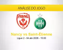 Prognóstico Nancy Saint-Étienne (04 abril 2026)