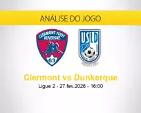 Prognóstico Clermont Dunkerque (27 fevereiro 2026)