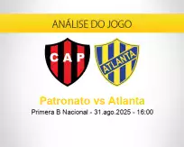 Prognóstico Patronato Atlanta (31 agosto 2025)