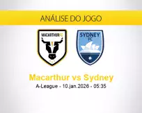 Prognóstico Macarthur Sydney (10 janeiro 2026)